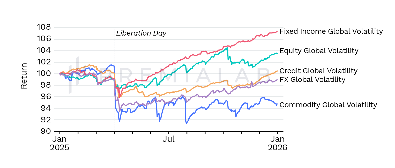 performance of volatility factors in 2025